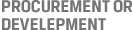 OPC - PROCUREMENT OR DEVELOPMENT